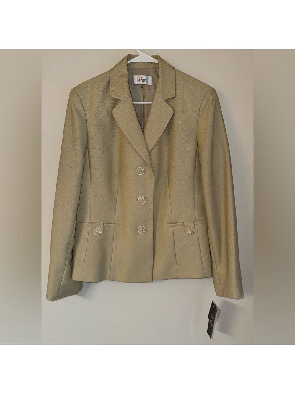 Le Suit women’s blazer/suit jacket - size 12 - NWT - French Riviera Beach Sand